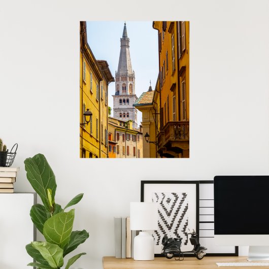 Girlandina, Modena dome's Tower bell, Italy ポスター (ホームオフィス)