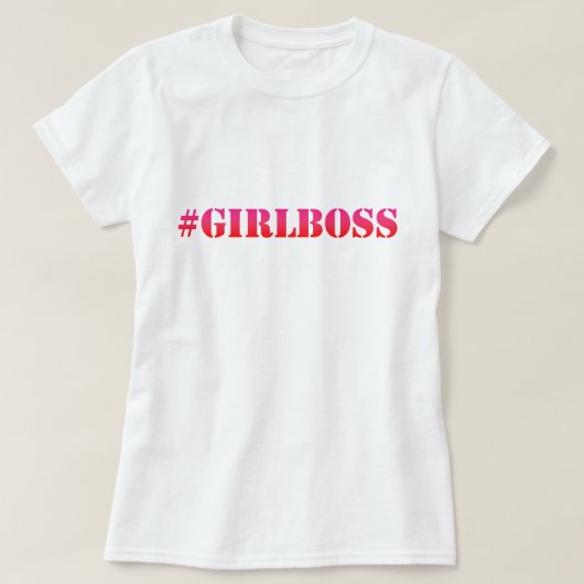 #GirlBoss – 汗シャツ Tシャツ (デザイン正面)