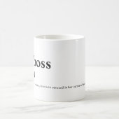 Girlboss -辞書の意味 コーヒーマグカップ (中央)