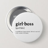 Girlboss -辞書の意味 缶バッジ (正面&裏面)