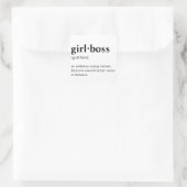 Girlboss – 辞書意味 スクエアシール (バッグ)
