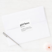 Girlboss – 辞書意味 スクエアシール (封筒)