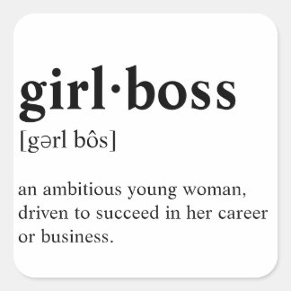 Girlboss – 辞書意味 スクエアシール