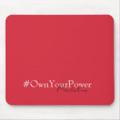 Girlboss Empowermentギフト – 名パーソナライズされた前 –  マウスパッド (正面)
