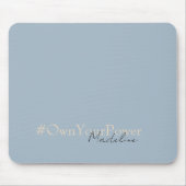 Girlboss Empowermentギフト – 名パーソナライズされた前 – マウスパッド (正面)