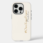 Girlboss Empowermentギフト – 名パーソナライズされた前 Case-Mate iPhoneケース (裏面)