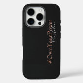 Girlboss Empowermentギフト – 名パーソナライズされた前 Case-Mate iPhoneケース (裏面)
