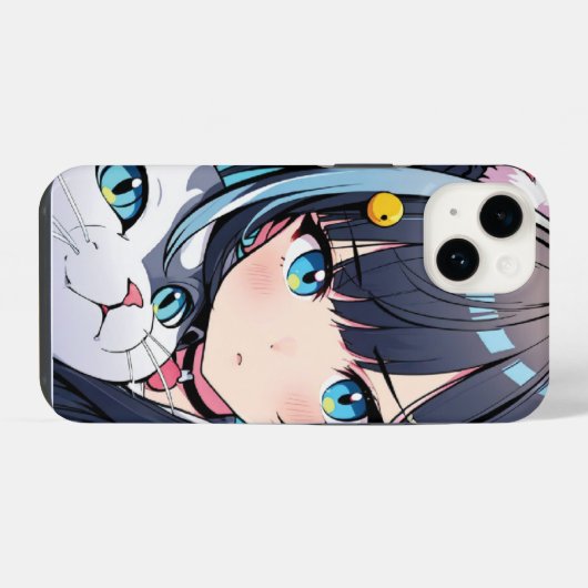 GirlCat PhoneCase iPhoneケース (裏面横)