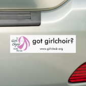 Girlchoirの得られたバンパーステッカー バンパーステッカー (車上)