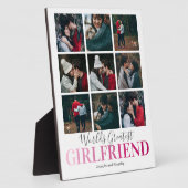 Girlfriend ギフト | 世界で一番の彼女のフォト フォトプラーク (側面)
