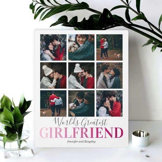 Girlfriend ギフト | 世界で一番の彼女のフォト フォトプラーク