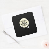 Girlfriend Boyfriend Love You To The Moon And Back スクエアシール (封筒)