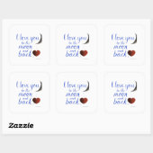 Girlfriend Boyfriend Love You To The Moon And Back スクエアシール (シート)