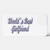 Girlfriend gray script Case-Mate iPhoneケース (裏面 (横))