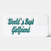 Girlfriend green script Case-Mate iPhoneケース (裏面 (横))
