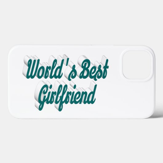 Girlfriend green script Case-Mate iPhoneケース (裏面 (横))