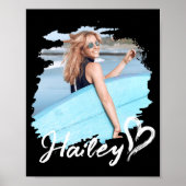 Girlfriend Nge Heart Simple Modern Cool Photo  ポスター (正面)