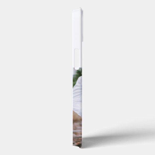 Girlfriend photo sky blue script Case-Mate iPhoneケース (裏面 / 右)