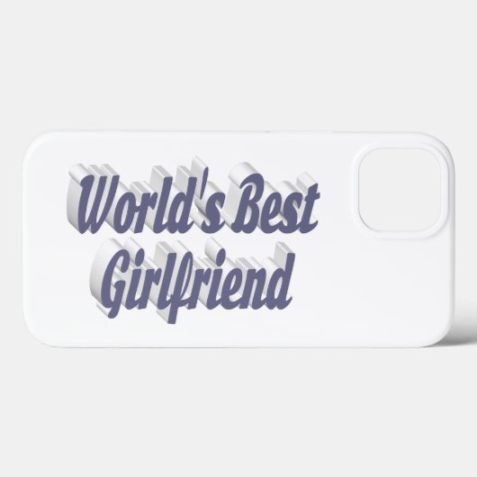Girlfriend with gray typography Case-Mate iPhoneケース (裏面 (横))