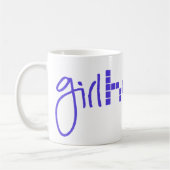 Girlhack白い15ozのマグ コーヒーマグカップ (左)
