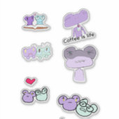 Girlie the frog sticker sheet シール (正面)