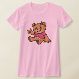 GirlieWear テディベア Hug Me Tシャツ