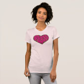 GirlieWear Peace Love Joy Hope Heart Tシャツ (正面フル)