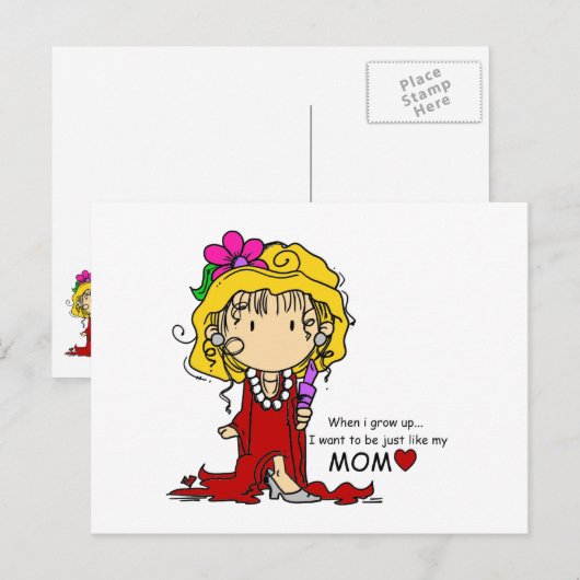 girllimomm.png ポストカード (正面/裏面)