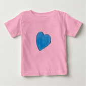GirlLovesBlue ベビーTシャツ (正面)