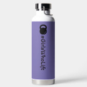 #Girlsケトルベルのウォーターボトルを持ち上げる人 ウォーターボトル (左面)