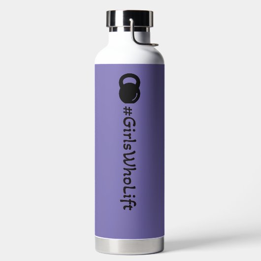 #Girlsケトルベルのウォーターボトルを持ち上げる人 ウォーターボトル (左面)