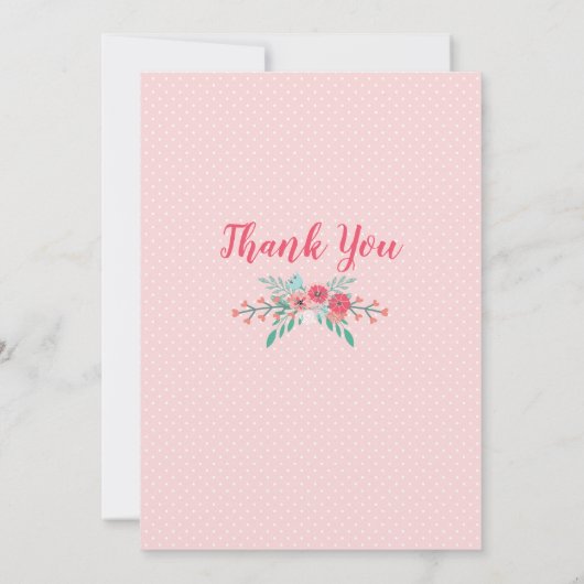 Girlsフォトフローラリースベビー到着ありがとう 案内状 (裏面)