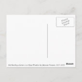 Girl's 読 Letter at Open Window by Vermeer ポストカード (裏面)