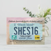 Girl's 16th Birthday RI License Invitation 招待状 (スタンド正面)