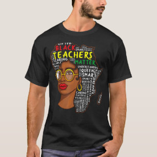 Girls Africaマップ先生ブラックヒストリ月間Teac Tシャツ