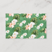 Girls Aloha Tropicalブックリクエストエンクロージャカード 名刺 (裏面)