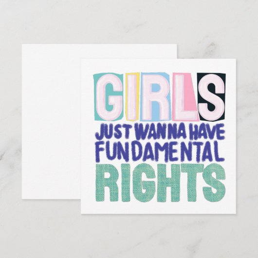 Girls And Fundamental Rights (正面/裏面)