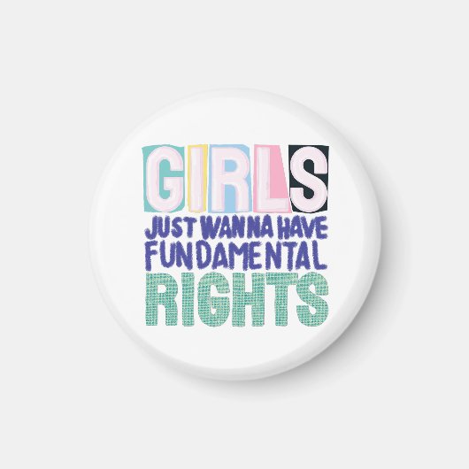 Girls And Fundamental Rights マグネット (正面)