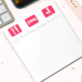 Girl's Annual WeekendショッピングTrip To Doリスト ノートパッド