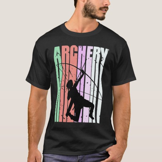 Girls Archery Fans Colors Archer Grandaughter Tシャツ (正面)