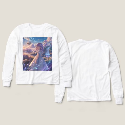 Girls Art Design T-Shirt (デザイン 正面&背面)