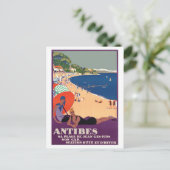 Girls at Antibesビーチ，フランスフランスの, Riviera ポストカード (スタンド正面)
