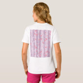 Girls' Basic T-Shirt – Butterfly Garden Tシャツ (裏面フル)