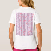 Girls' Basic T-Shirt – Butterfly Garden Tシャツ (裏面)