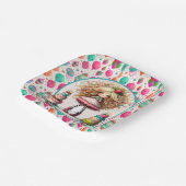 Girls Birthday ペーパープレート (傾斜あり)