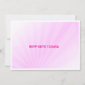 Girls Birthday Pink Party Photo Invitation 招待状 (裏面)