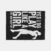 Girls Bysketbyll Player Clothes Quotes Gift Play L フリースブランケット (正面(横))