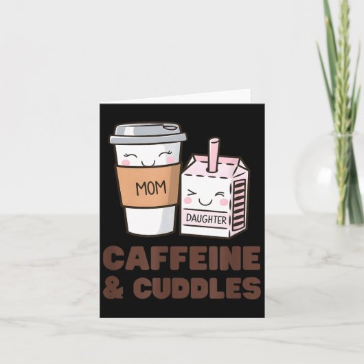 Girls Caffeine &amp; Cuddles Twinning Coffee Juice カード (正面)