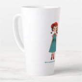 Girls can do more.. period - limited edition 781 p カフェラテマグ (左アングル)