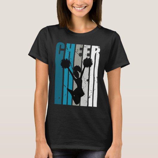 Girls Cheerleading Colors Cheerleader Fan Daughter Tシャツ (正面)